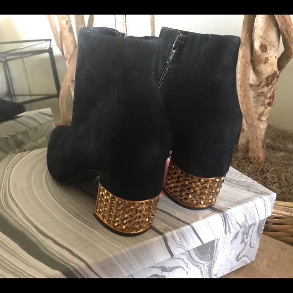 Jeffrey Campbell Ankle Boot w/blinged heel - Picture 3 of 6